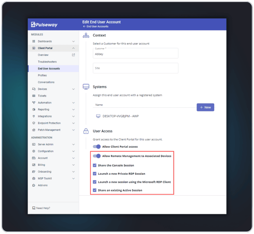 End-User Permissions