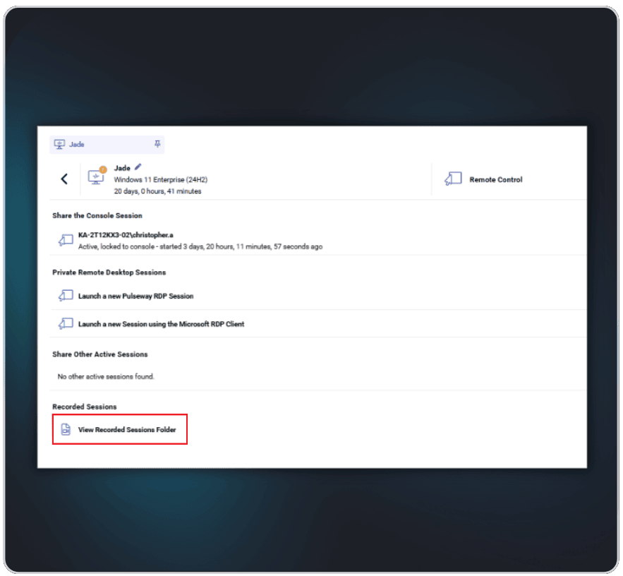 Record and Download Sessions